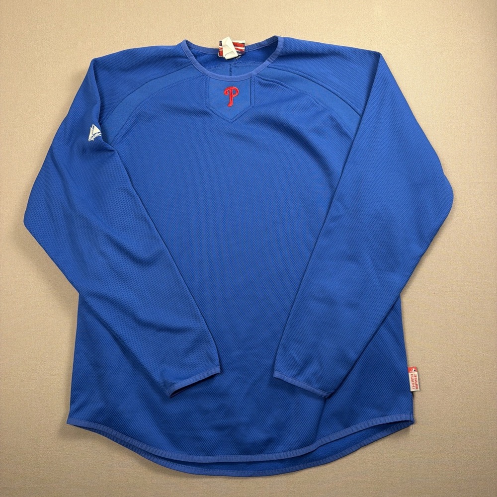 Majestic Philadelphia Phillies Sweatshirt Men's XLarge MLB Pullover Thermabase